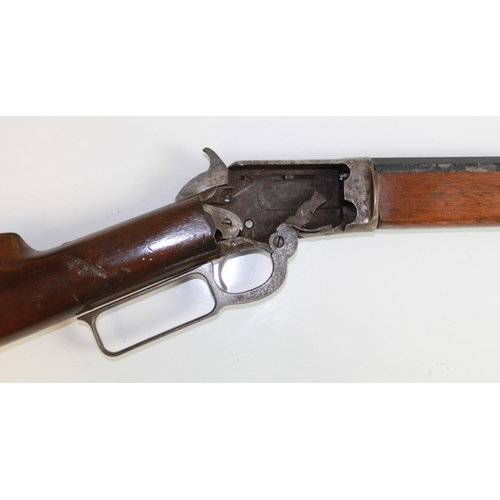 527 - Marlin Lever Action rifle .40/60 calibre (obsolete calibre). Cutaway lock with missing working parts... 