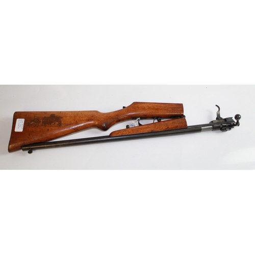 528 - BSA .220 Long. Bolt Action Folding Rifle, dating around the 1920s for Cadet Training. Overall Length... 