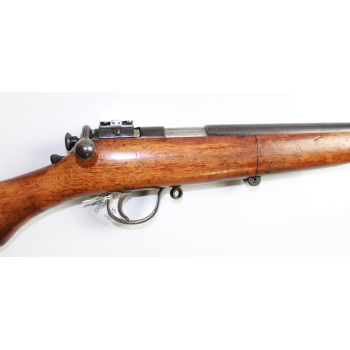 528 - BSA .220 Long. Bolt Action Folding Rifle, dating around the 1920s for Cadet Training. Overall Length... 