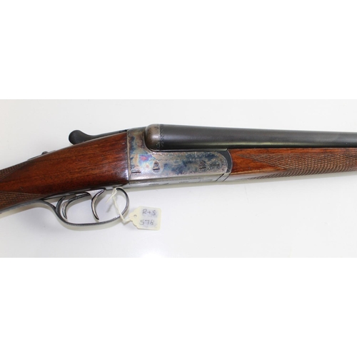 534 - AYA 20 bore Side by Side Shotgun. Double Trigger non ejector. 27ins Barrels, Length of pull 14ins. S... 