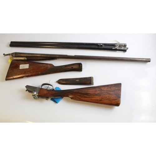 560 - Horsley 12 bore S/S (stock, action and forend only)SN3886. 12bore S/S shotgun (missing hammers) SN 2... 