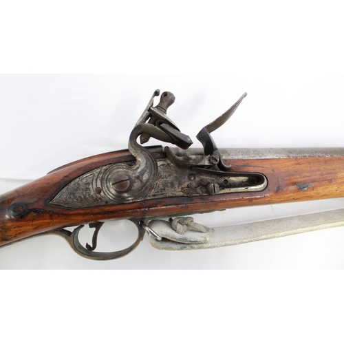 517A - Flintlock musket by Pedersoli of Italy, lock inscription 'Grice 1762' (Shotgun Certificate Required)