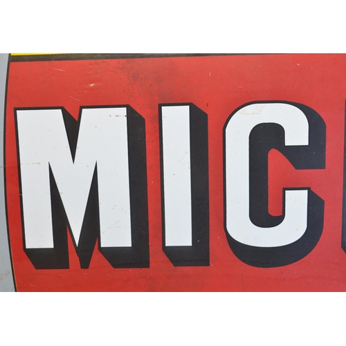 30 - Single sided enamel plate steel advertising sign for Michelin, 61x44.1cm
