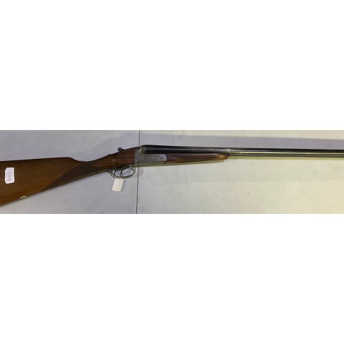 504 - Denton & Kennell 12 bore side by side double trigger shotgun with 26 3/4 inch barrels and 14 5/8 inc... 