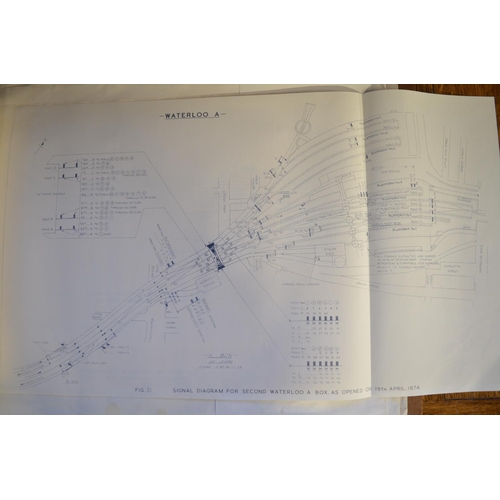 271 - Extensive collection of railway related plans and drawings to include Waterloo and other London base... 