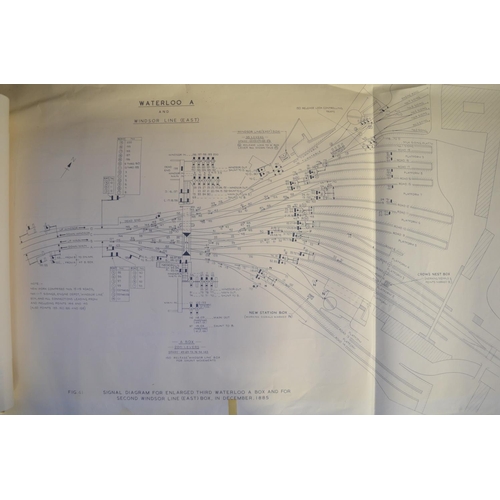 271 - Extensive collection of railway related plans and drawings to include Waterloo and other London base... 