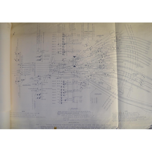 271 - Extensive collection of railway related plans and drawings to include Waterloo and other London base... 