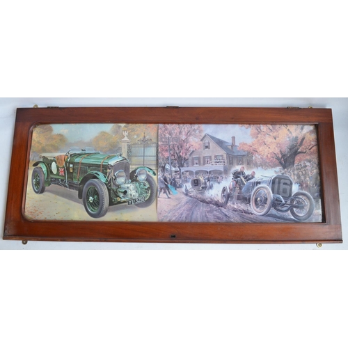 289 - Collection of mostly framed vintage car and advertising photos and prints to include Colman's Mustar... 