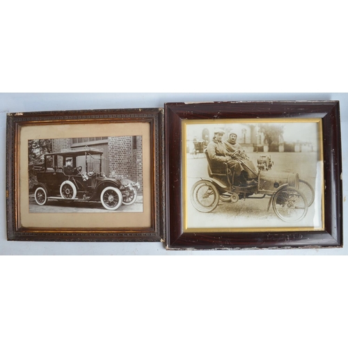 289 - Collection of mostly framed vintage car and advertising photos and prints to include Colman's Mustar... 