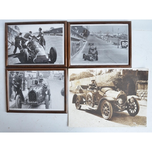 289 - Collection of mostly framed vintage car and advertising photos and prints to include Colman's Mustar... 