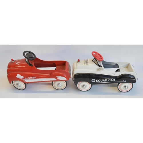 219 - Four 1/3 scale diecast and pressed metal limited edition pedal cars from Xonex (all of 10,000) to in... 