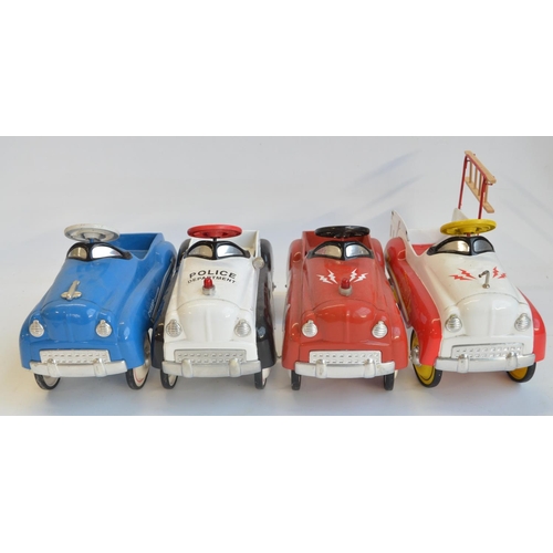 218 - Four 1/3 scale diecast and pressed metal limited edition pedal cars from Xonex (all of 10,000) to in... 