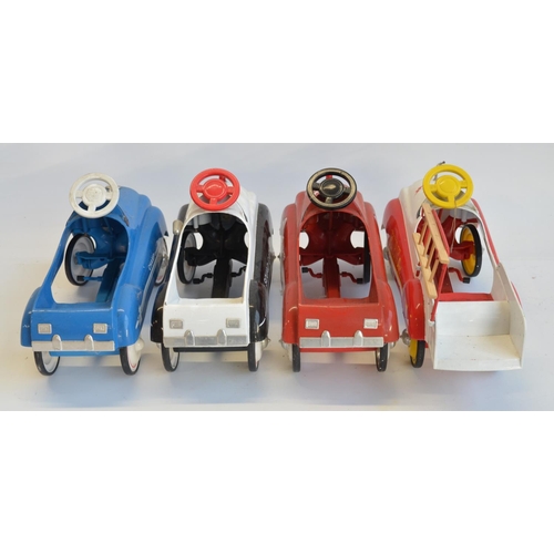 218 - Four 1/3 scale diecast and pressed metal limited edition pedal cars from Xonex (all of 10,000) to in... 