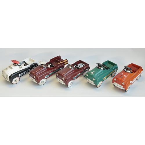 217 - Five 1/3 scale diecast and pressed metal limited edition pedal cars from Xonex (all of 10,000) to in... 