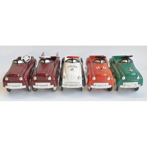 217 - Five 1/3 scale diecast and pressed metal limited edition pedal cars from Xonex (all of 10,000) to in... 