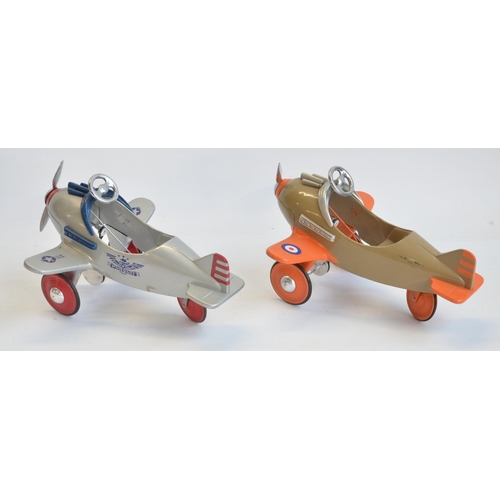 216 - Two 1/3 scale diecast metal limited edition pedal planes from Xonex (all of 10,000) to include Spitf... 