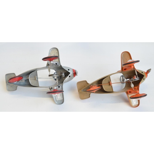 216 - Two 1/3 scale diecast metal limited edition pedal planes from Xonex (all of 10,000) to include Spitf... 