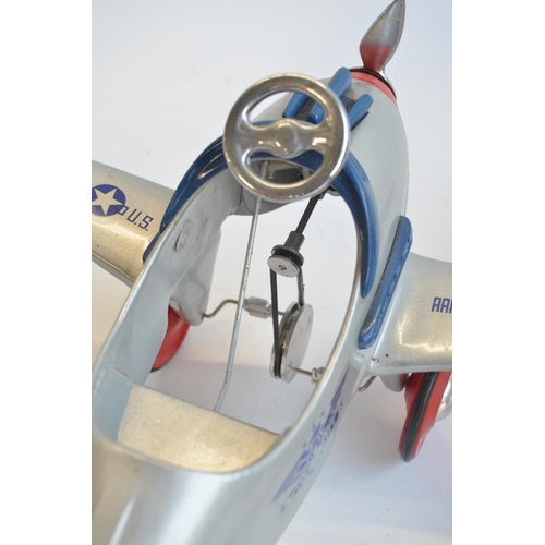 216 - Two 1/3 scale diecast metal limited edition pedal planes from Xonex (all of 10,000) to include Spitf... 