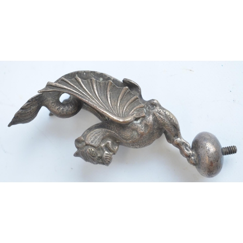 211 - Circa 1930s Griffin bonnet ornament, approx height 13cm