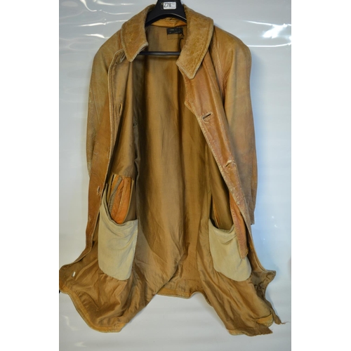 126 - Pair of early C20th leather motoring/aviators jackets, no sizes indicated to include a gentlemen's e... 