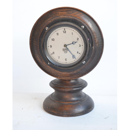 139 - Five vintage car clocks by Smiths to include a desktop mounted example, H21cm