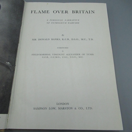 887 - Banks (Sir Donald) Flame Over Britain, Sampson Low Marston and Co, hardback