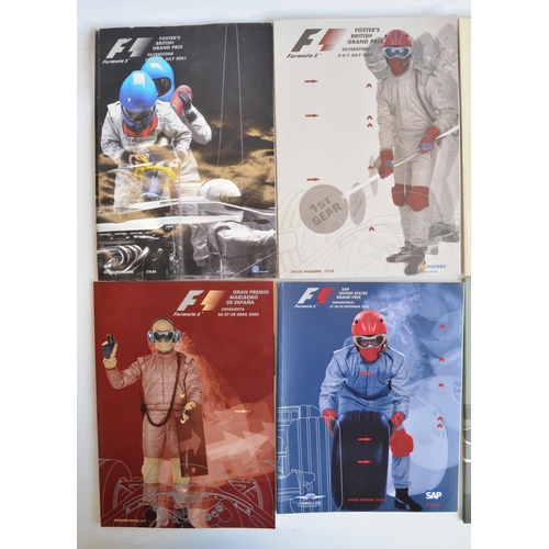 147 - Nineteen official Formula 1 race day programmes to include Silverstone, Monaco, Indianapolis, Monza,... 