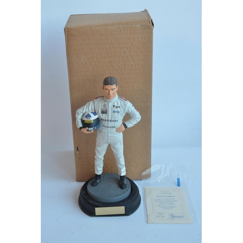 154 - Sheercast limited edition figurine of David Coulthard, 276/300. Please note while the figure is in e... 