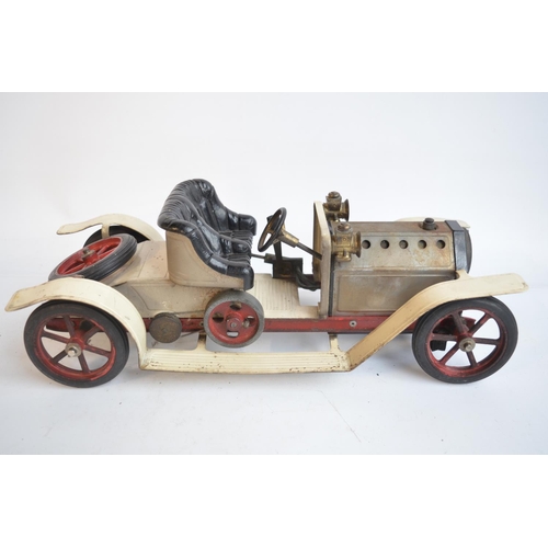 178 - Mamod steam powered Roadster car in good previously used condition with steering bar and solid fuel ... 