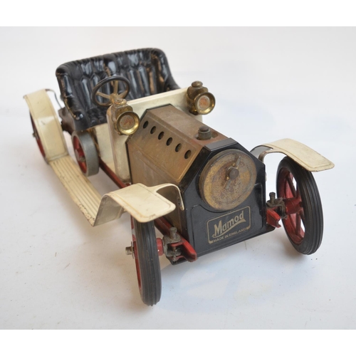 178 - Mamod steam powered Roadster car in good previously used condition with steering bar and solid fuel ... 