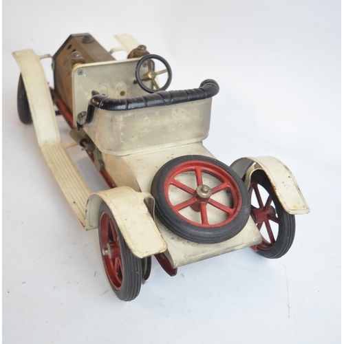 178 - Mamod steam powered Roadster car in good previously used condition with steering bar and solid fuel ... 