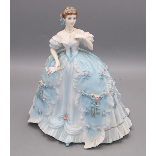 203 - Royal Worcester for Compton Woodhouse female figure 'The First Quadrille', limited edition, H22.5cm