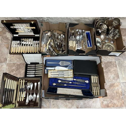 329 - Collection of EPNS cutlery, trophies, etc.