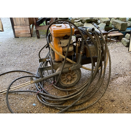 1262 - A industrial EH25 8.5 Robin pressure washer with electric start A/F