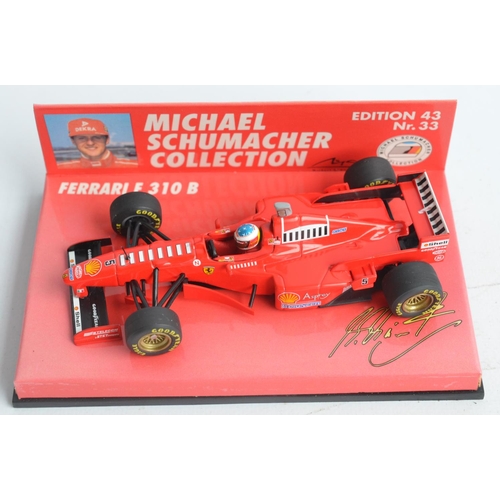 170 - Collection of 8 diecast model racing car models in 1/43 and 1/87 scales to include 1/43 Hot Wheel Ra... 