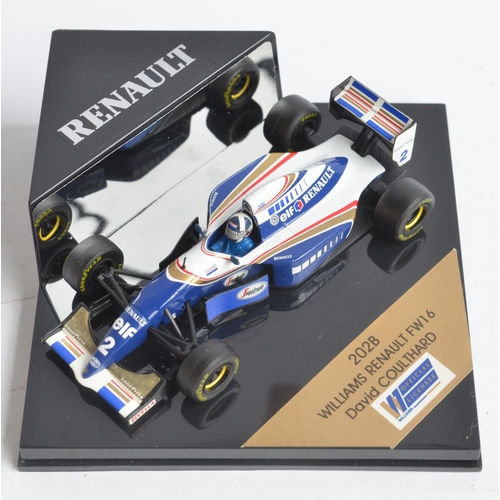 171 - Collection of plastic and diecast David Coulthard themed Formula 1 racing car models to include 2 Au... 