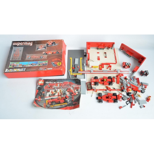 173 - Lego 8144 Ferrari 248 F1 Team (no box but with instructions, cannot guarantee complete) and boxed Pl... 