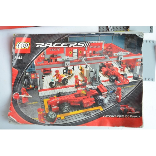 173 - Lego 8144 Ferrari 248 F1 Team (no box but with instructions, cannot guarantee complete) and boxed Pl... 