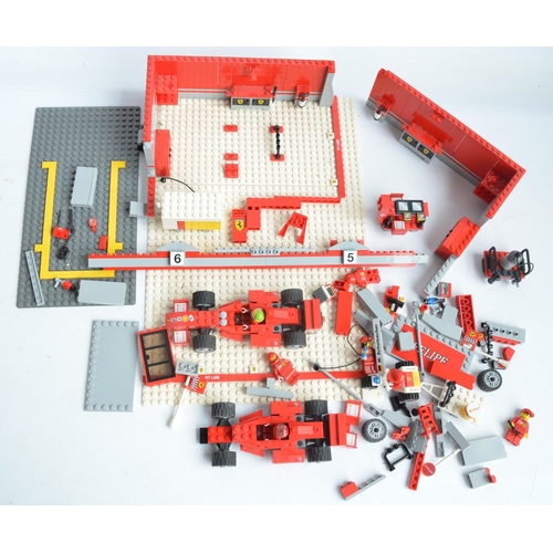 173 - Lego 8144 Ferrari 248 F1 Team (no box but with instructions, cannot guarantee complete) and boxed Pl... 