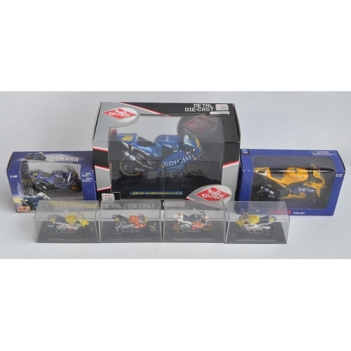 174 - Collection of diecast racing motorbike models, various scales and manufacturers to include 3x Valent... 