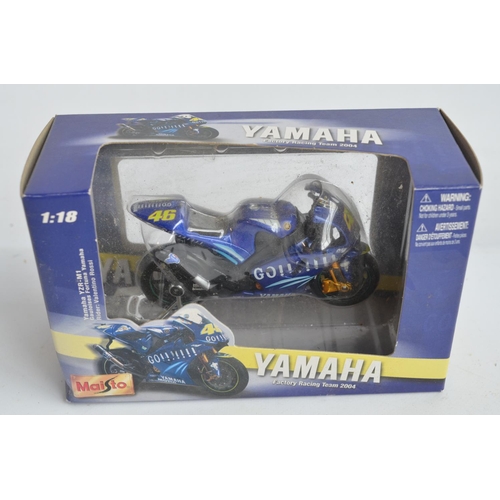 174 - Collection of diecast racing motorbike models, various scales and manufacturers to include 3x Valent... 