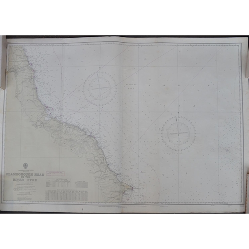 183 - Collection of vintage Admiralty charts to include 5116 Dover Strait C1932 (66.5x71cm), 1612 Harbours... 