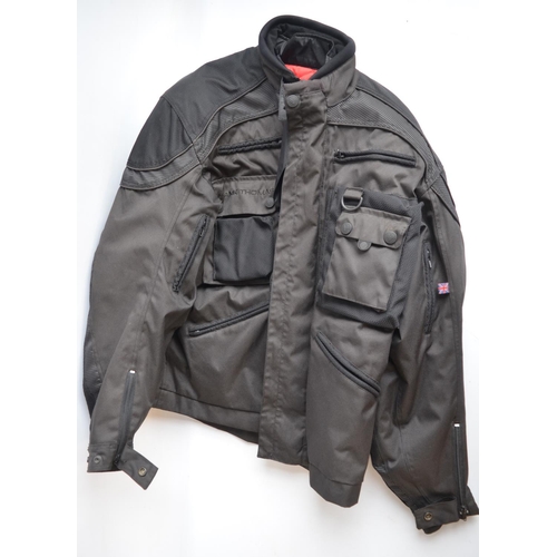 189 - Genuine Frank Thomas Classic Cruiser armoured textile bikers jacket, size large in excellent little ... 