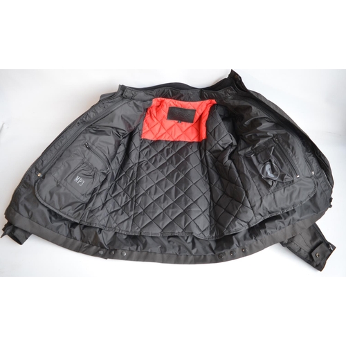 189 - Genuine Frank Thomas Classic Cruiser armoured textile bikers jacket, size large in excellent little ... 