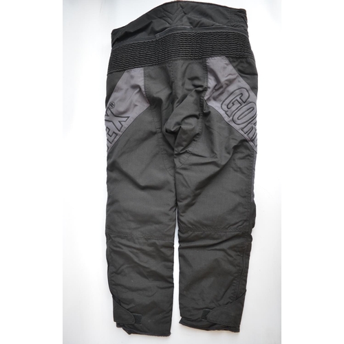 192 - Three pairs of bikers trousers to include Belstaff Cordura Stormshield XL with armour, another pair ... 