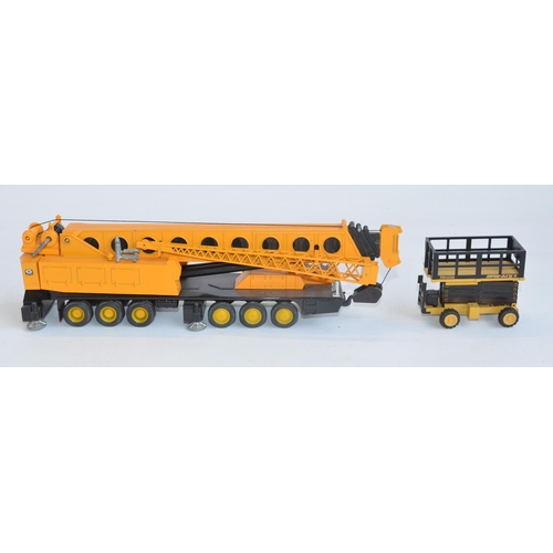 415 - Two boxed NZG 1/50 scale diecast plant models to include a Grove TM1400 Hydraulic Crane Truck in goo... 