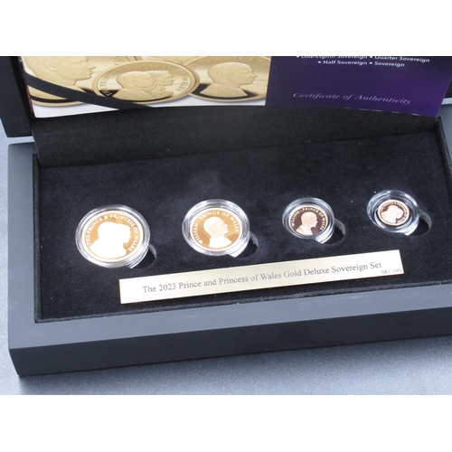 172 - Hattons of London Sovereign Deluxe Set, including sovereign, half sovereign, quarter sovereign, one ... 