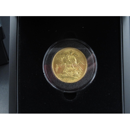 175 - Hattons of London 'The Queen Victoria Double Sovereign', 1887, boxed with certificate of authenticit... 