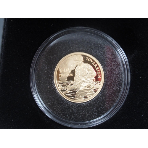 182 - Harrington & Byrne 2024 80th Anniversary of D-Day Gold Proof Sovereign, country of issue Ascension I... 