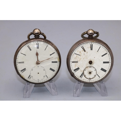 225 - Jas. Sagar Blackburn - silver key wound pocket watch, cream enamel Roman dial with large subsidiary ... 